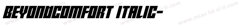 BeyondComfort Italic字体转换